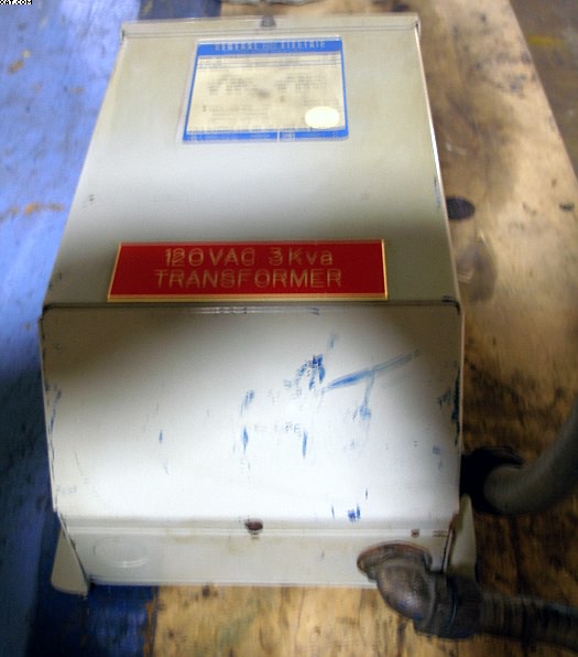 GENERAL ELECTRIC Step Down Transformer, 3 kva, 480-240-120v,